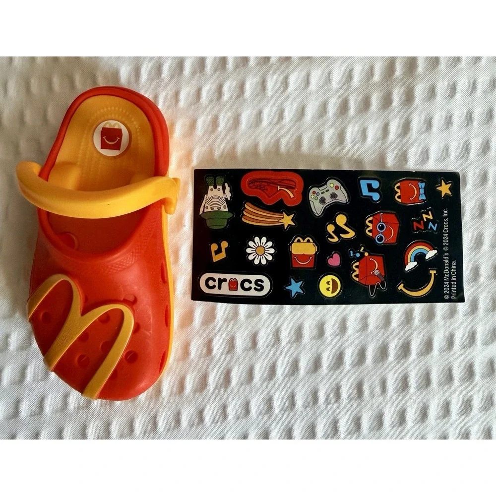 McDonald's Happy Meal Crocs Shoe Keychain Golden Arches Toy Number 4 In Box